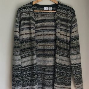Green/Earth Toned Le Moda Wool Sweater